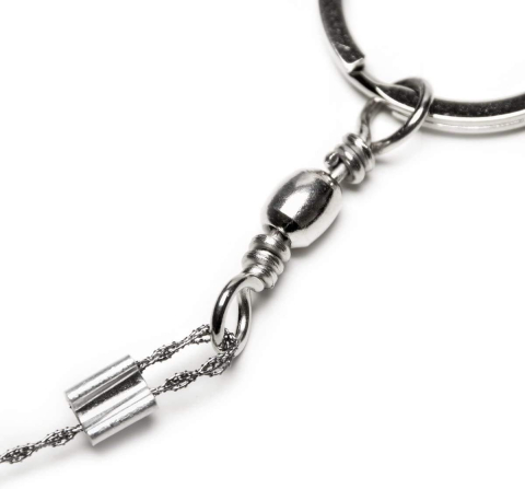 Fierastrau manual tip sarma din otel cu dinti micro, 60 cm, compact pentru camping si supravietuire [1]