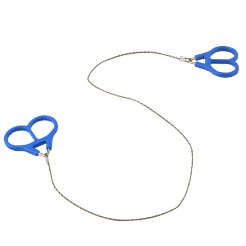 Fierastrau portabil din sarma otel pentru camping si supravietuire, lungime 70 cm, manere ergonomice plastic [5]