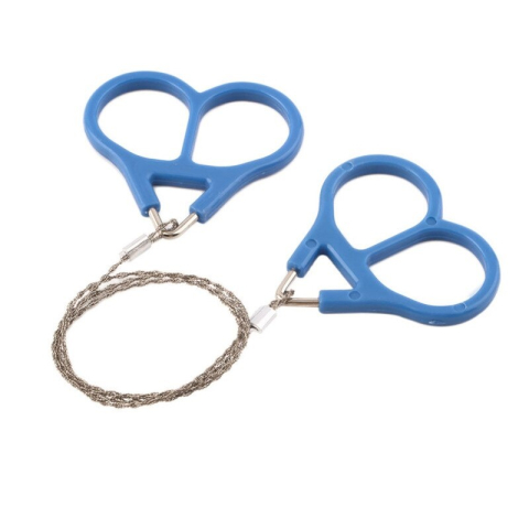 Diverse camping - Fierastrau portabil din sarma otel pentru camping si supravietuire, lungime 70 cm, manere ergonomice plastic
