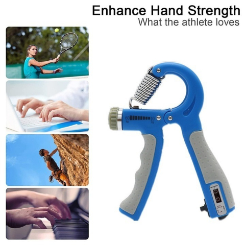 Flexor reglabil 10-60 kg,contor electronic, pentru antrenamentul incheieturilor si antebratului - Albastru [1]