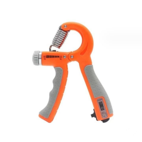 Fitness - Flexor reglabil 10-60 kg,contor electronic, pentru antrenamentul incheieturilor si antebratului - Portocaliu