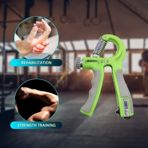 Flexor reglabil 10-60 kg,contor electronic, pentru antrenamentul incheieturilor si antebratului - Verde [2]