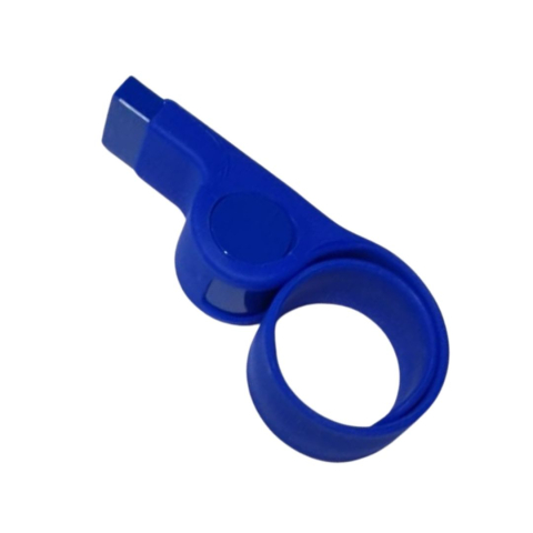 Fluier sport cu prindere pe mana, bratara silicon, sunet puternic, plastic rezistent, albastru [1]