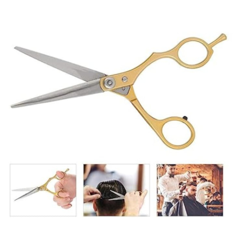 Foarfeca de tuns, otel inoxidabil, lungime 16 cm, auriu [6]