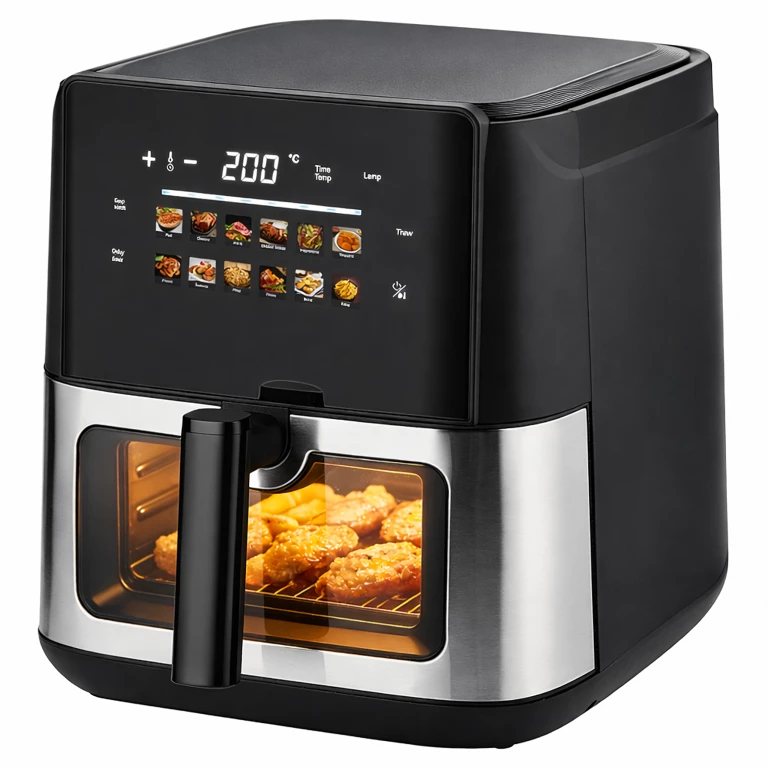 Friteuză cu aer cald 8L 1700W 12 programe puternice [8]