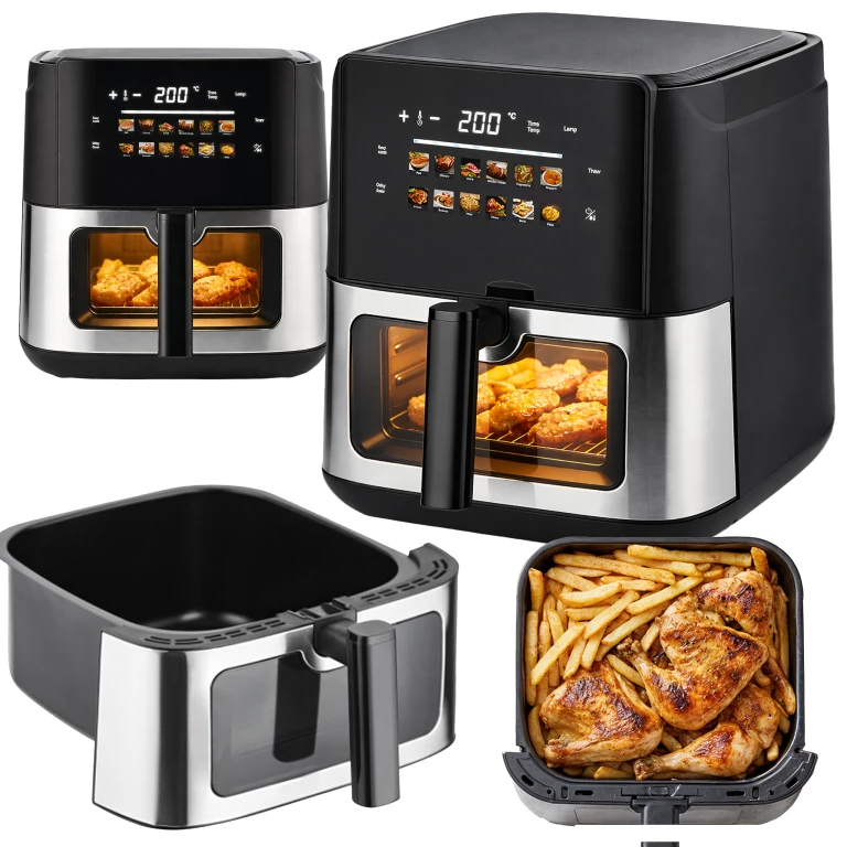 Friteuză cu aer cald 8L 1700W 12 programe puternice [9]