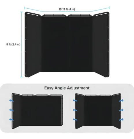 Fundal foto video profesional Croma Key, pentru filmari profesionale 400x230 cm - Gri [1]