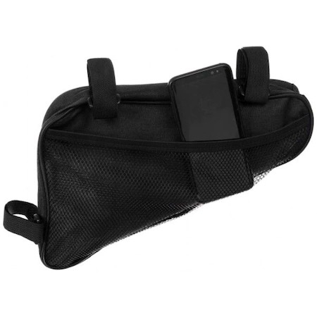 Geanta de bicicleta, forma triunghiulara, 35x21x4 cm,prindere pe cadru - Negru [2]