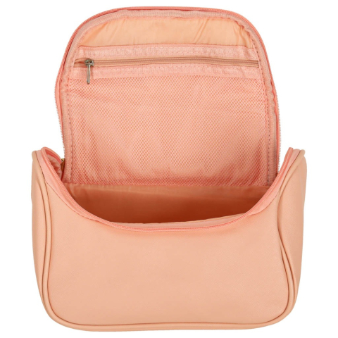 Geanta cosmetica, pentru calatorii, PVC, 23 x 13 x 17 cm, roz [4]
