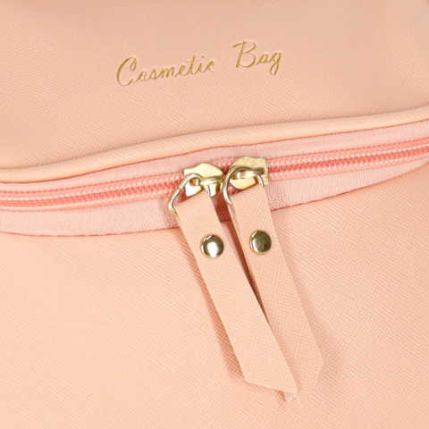 Geanta cosmetica, pentru calatorii, PVC, 23 x 13 x 17 cm, roz [2]