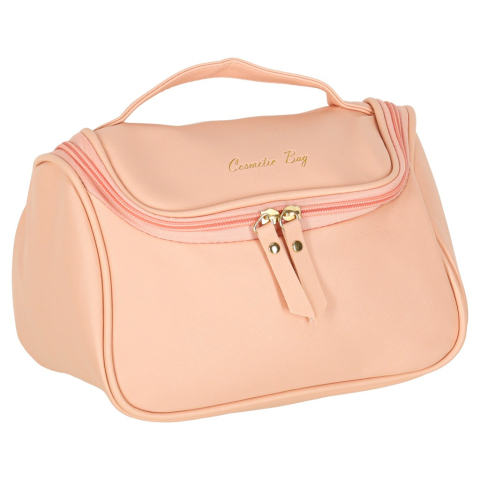 Geanta cosmetica, pentru calatorii, PVC, 23 x 13 x 17 cm, roz [7]