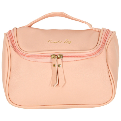 Geanta cosmetica, pentru calatorii, PVC, 23 x 13 x 17 cm, roz [6]