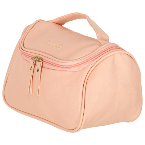 Geanta cosmetica, pentru calatorii, PVC, 23 x 13 x 17 cm, roz [5]
