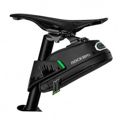Geanta pentru bicicleta, 1l, prindere sub sa, 18 x 7.5 x 7 cm, negru [3]
