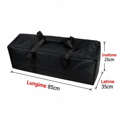 Geanta Profesionala pentru Transport Echipamente Foto si Lumini Studio, Nylon Rezistent, 85 x 35 x 25 cm, Compartiment Generos, Negru [5]