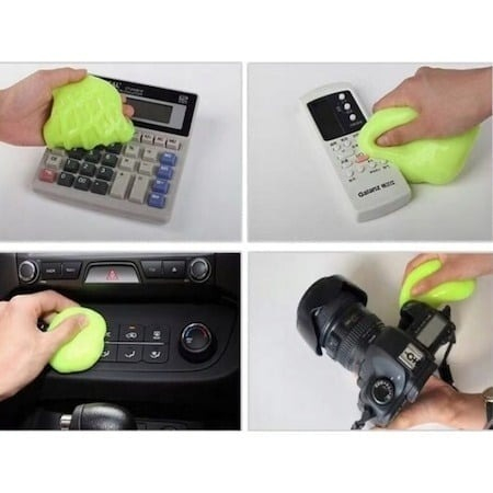 Gel elastic pentru curatare si indepartarea prafului din zone greu accesibile, reutilizabil, pentru tastaturi, bord auto, aparatura si ventilatii [8]