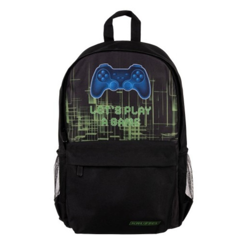 Ghiozdan rucsac scolar Kruzzel 22L, negru, cu rucsac si sac pentru incaltaminte, dimensiuni 44x28x20cm [1]