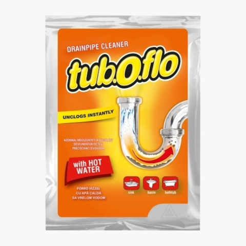 CASA & GRADINA - Granule pentru desfundat tevi, cu apa calda, actiune rapida pentru chiuveta si scurgeri, 55 g – 1 bucata