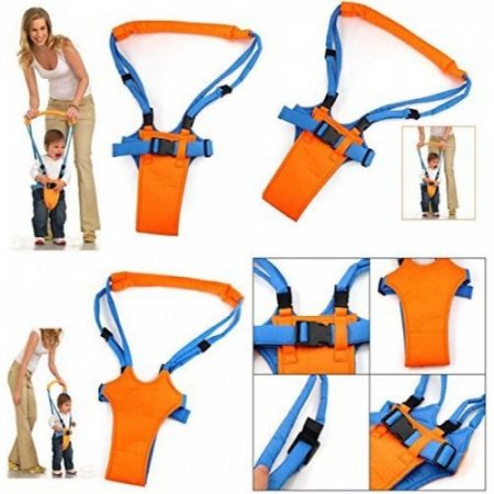 Crestere copil - Ham multifunctional pentru bebelusi Baby Moon Walk - portocaliu,albastru