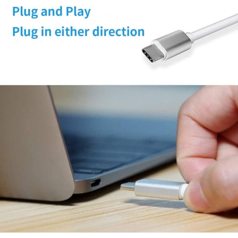 Hub adaptor USB Type-C cu HDMI, USB 3.0 si port Power Delivery, 19 cm – extindere video UHD, transfer rapid de date si incarcare simultana [1]