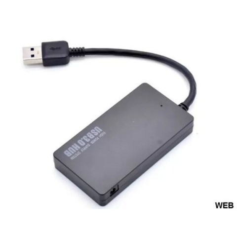 ELECTRONICE - Hub USB 3.0 cu 4 porturi USB-A si conector USB-C, Viteza de transfer 5Gbps
