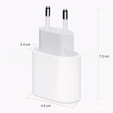 Incarcator retea USB Type-C, fast charge 20W, compact, universal, design alb, compatibil cu smartphone-uri si tablete, ideal pentru calatorii [9]