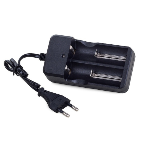 Incarcator universal de acumulatori Li-ion, pentru 2 baterii - Negru [2]