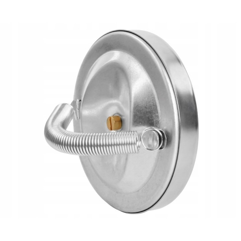 Indicator analogic de temperatura pentru conducte, fixare cu arc, scala 0-120°C, cadran 6.3 cm, argintiu [4]