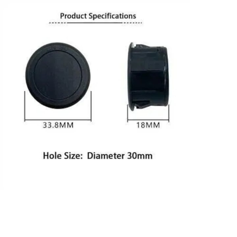 Indicator digital tensiune DC 4-100V pentru panou, afisaj LED rosu, voltmetru rotund cu montaj incastrat, doua fire, diametru 33.8 mm [5]