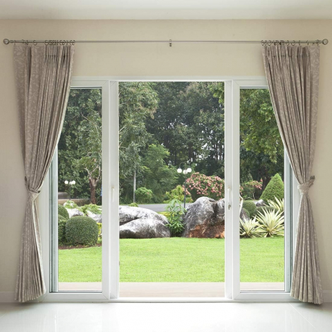 Inel metalic cu clema de agatat pentru perdele, draperii, diametru 22 mm - Bronz [2]