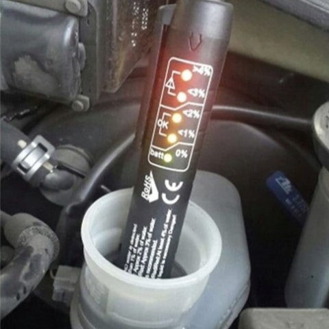 Instrument de testare a lichidului de frana, indicator LED, 15 x 2.5 cm, negru – verificare rapida si precisa a calitatii lichidului de frana [2]