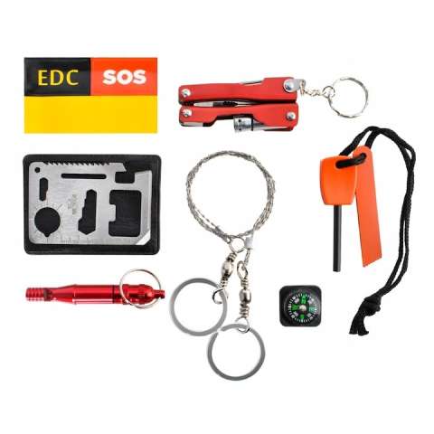 Instrumente multifunctionale de supravietuire in caz de urgenta, 7 in 1 – kit compact pentru camping, drumetii si aventuri in natura [1]