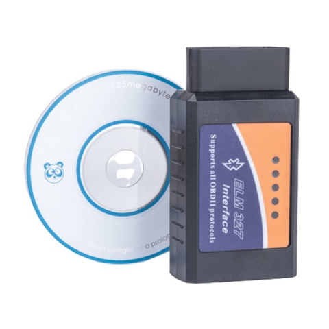 ARTICOLE AUTO - Interfata diagnoza auto, OBD2 Universal, Bluetooth ELM 327, CD inclus - Negru