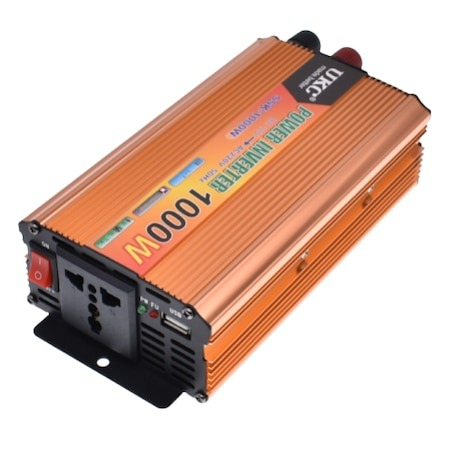 Scule auto - Invertor auto UKC 1000W, 12V-220V cu 2 cabluri incluse