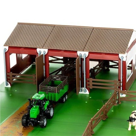 Set complet pentru copii,102 piese Ferma cu animale,tractoare,gospodarie - Multicolor [5]