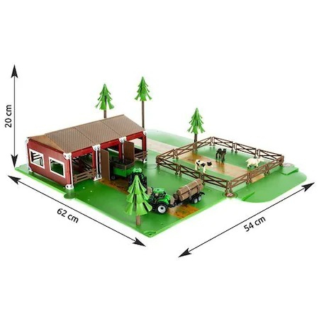 Set complet pentru copii,102 piese Ferma cu animale,tractoare,gospodarie - Multicolor [1]