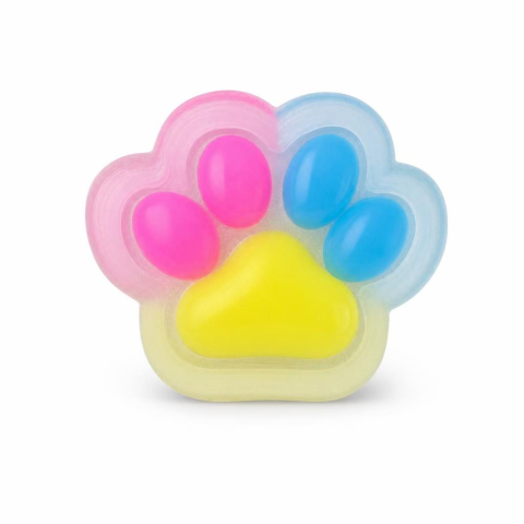 Alte jucarii copii - Jucarie antistres squishy multicolor 8.5 x 7.5 x 3 cm, forma labuta, 75 g