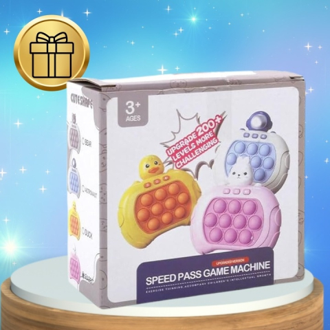 Jucarie interactiva antistres cu sunete si lumini Pop-It Blue Astronaut – joc electronic de indemanare si relaxare pentru copii si adulti [8]