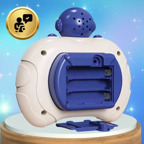 Jucarie interactiva antistres cu sunete si lumini Pop-It Blue Astronaut – joc electronic de indemanare si relaxare pentru copii si adulti [5]