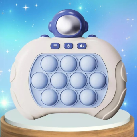 Jucarie interactiva antistres cu sunete si lumini Pop-It Blue Astronaut – joc electronic de indemanare si relaxare pentru copii si adulti [6]