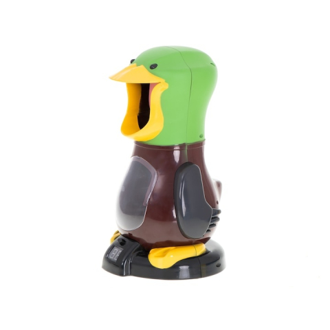 Jucarie interactiva de tras la tinta pentru copii, model ratusca, cu pistol cu aer si 10 cartuse din spuma, ecran LCD pentru scor, dezvoltarea coordonarii si concentrarii, multicolor [1]