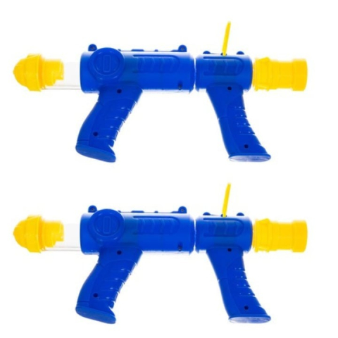 Jucarie interactiva pentru copii, set 2 pistoale, 24 bile, afisaj electronic pentru scor, model ratusca, 29 x 16 cm [1]