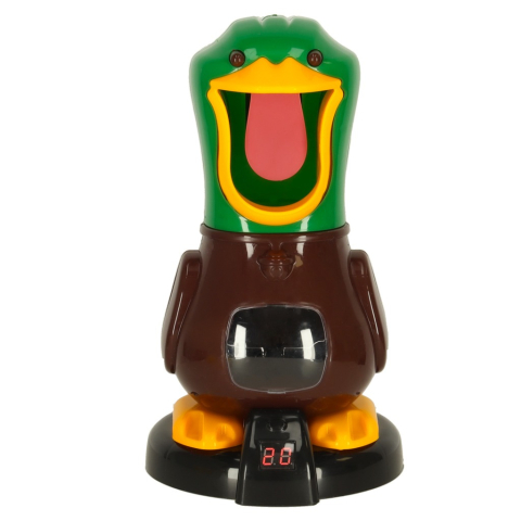 Jucarie interactiva pentru copii, set 2 pistoale, 24 bile, afisaj electronic pentru scor, model ratusca, 29 x 16 cm [12]