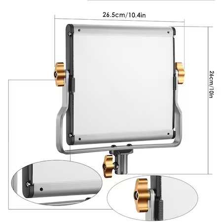 Kit de 2 panouri Neewer Bi Color 480 LED,cu trepiezi 200 cm,cabluri alimentare,gentute transport [2]