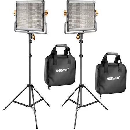 Panouri Led - Kit de 2 panouri Neewer Bi Color 480 LED,cu trepiezi 200 cm,cabluri alimentare,gentute transport