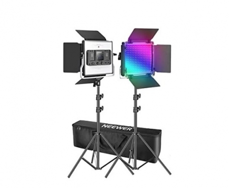 Panouri Led - Kit 2 Panouri Neewer RGB,450 LED,trepiezi 200 cm inclusi,cabluri alimentare,geanta transport