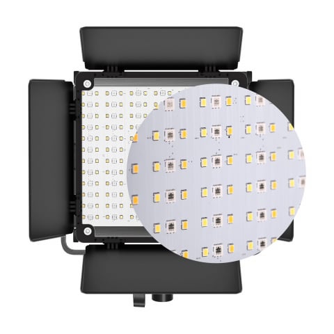 Kit 2 Panouri RGB, GVM 800D, 252 LED, trepiezi 200 cm inclusi, geanta transport si accesorii [5]