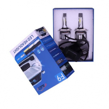 Set 2 becuri auto LED,model F9, soclu H1, putere set 110W, 8000 lumeni [1]