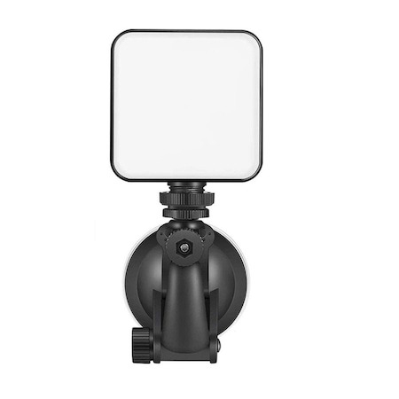 Echipamente vlogging - Kit de iluminat pentru videoconferinte, mini panou LED cu ventuza, prindere sigura si usoara