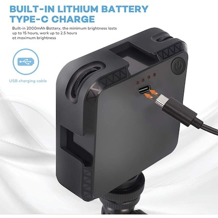 Kit de iluminat pentru videoconferinte, mini panou LED cu ventuza, prindere sigura si usoara [2]
